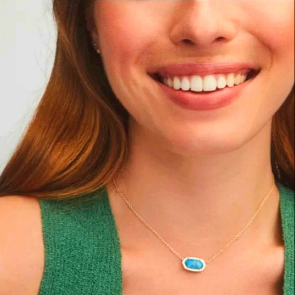 New KS Elisa Bronze Veined Lapis Turquoise Necklace💛💙 - Picture 11 of 13